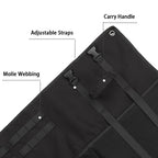 Black Portable Outdoor Tactical Shooting Mat - Field Training, Camping, Picnic & Moisture-Proof Nap Pad (200x73 cm / 78x28.5 inches)