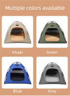 Medium Pet Tent for Cats & Dogs(Grey) - Portable Comfort Shelter with Soft Cushion