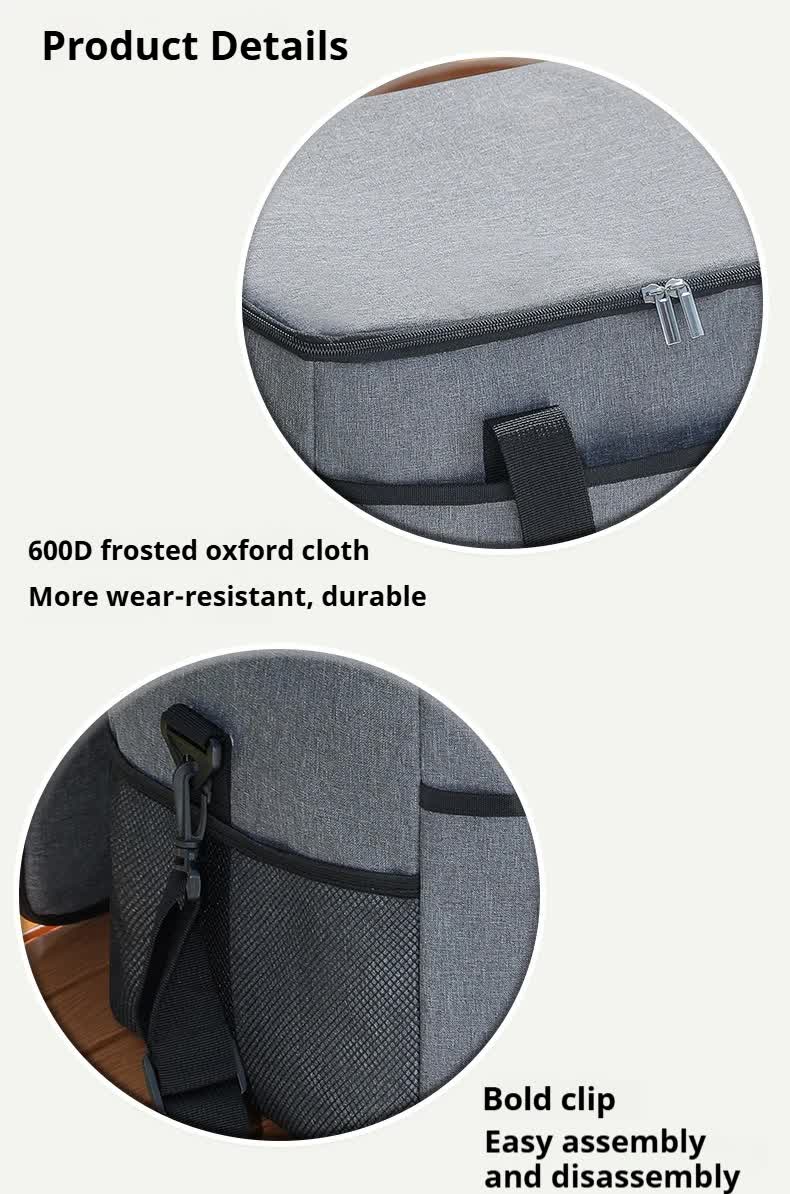 Large 35L Insulated Cooler Bag Soft Sided Leakproof Thermal Tote for Camping Beach Picnic BBQ Heavy Duty Grocery Carrier Navy Blue