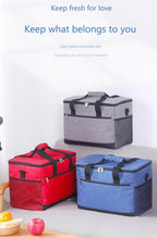 Large 18L Insulated Cooler Bag - Leakproof Thermal Lunch Tote with Shoulder Strap - Heavy Duty Grey Picnic Box for Beach, Camping & Work