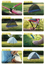 Single Person Off-Ground Camping Tent Portable Folding Bed Cover with Mosquito Net UV-Resistant Fishing Tent Light Khaki
