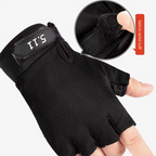 Camouflage Tactical Half Finger Gloves with Hard Knuckle Protection - Non-Slip Breathable Combat Gloves for Men and Women, Heavy Duty Fingerless Design for Outdoor Training, Hiking, Cycling and Shooting