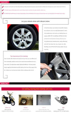 3-piece Car Tyre and Wheel Rim Cleaning Brush - Heavy Duty PP Bristles, Ergonomic L-Shaped Handle, Durable PVC/TPR Construction - Essential Auto Detailing Tool for Deep Cleaning Tyres and Alloy Rims