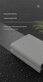30*30 cm Grey Coral Fleece & Suede Microfiber Cloth Double-Sided Car Wash Towel  , 5X Water Absorption, Scratch-Free & Lint-Free, 360° Stitched Edge for Car Detailing, Glass, Home Cleaning - Multi-Purpose Auto Care Cloth