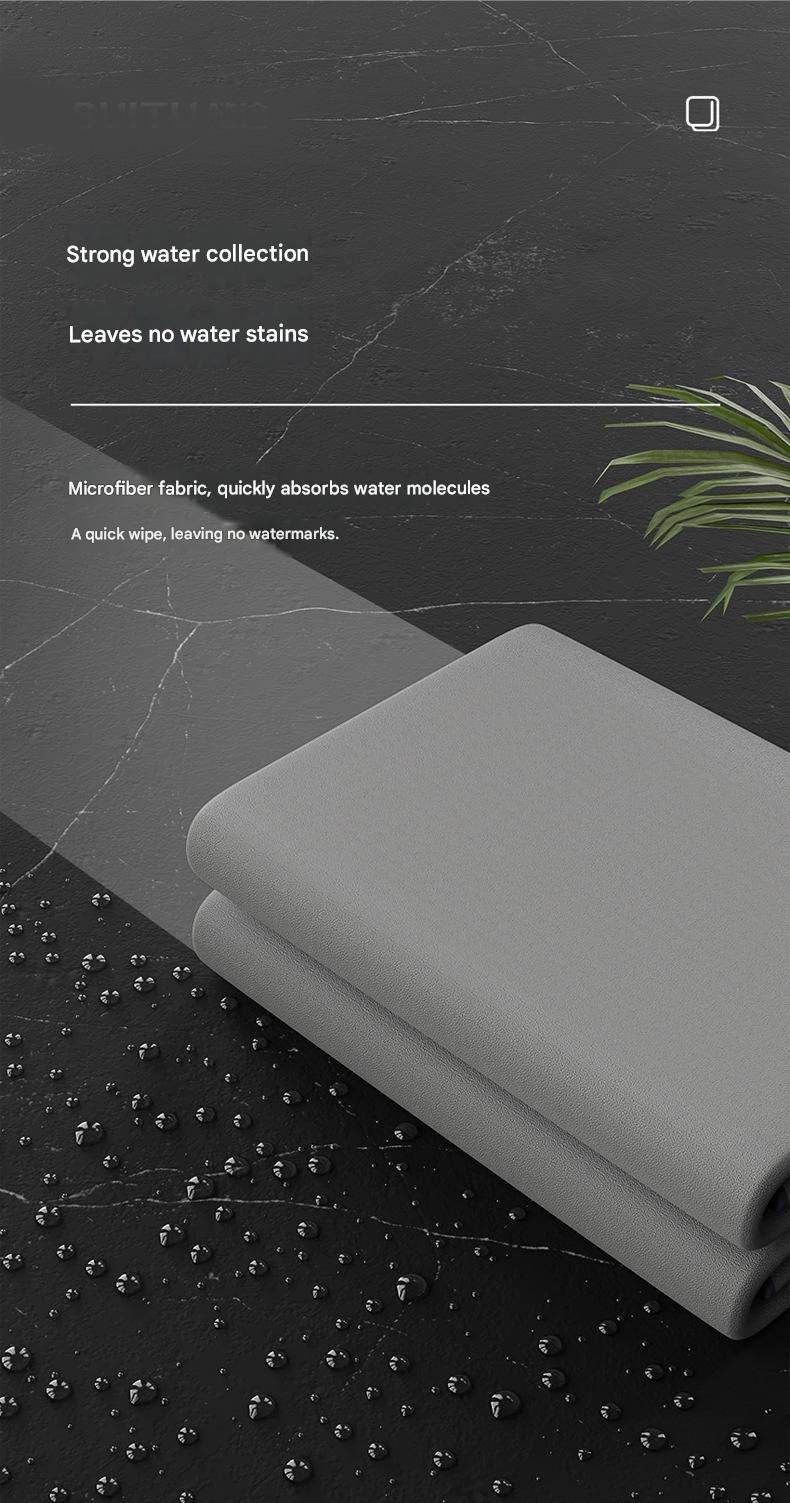3-piece Grey Coral Fleece & Suede Microfiber Cloth Double-Sided Car Wash Towel  , 5X Water Absorption, Scratch-Free & Lint-Free, 360° Stitched Edge for Car Detailing, Glass, Home Cleaning - Multi-Purpose Auto Care Cloth