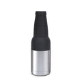 3-in-1 Beer Bottle Insulated Tumbler and Can Cooler with Bottle Opener – Double Wall Stainless Steel Soda Can Insulator & Holder for Car Outdoor Beverage Storage, 12oz Silver