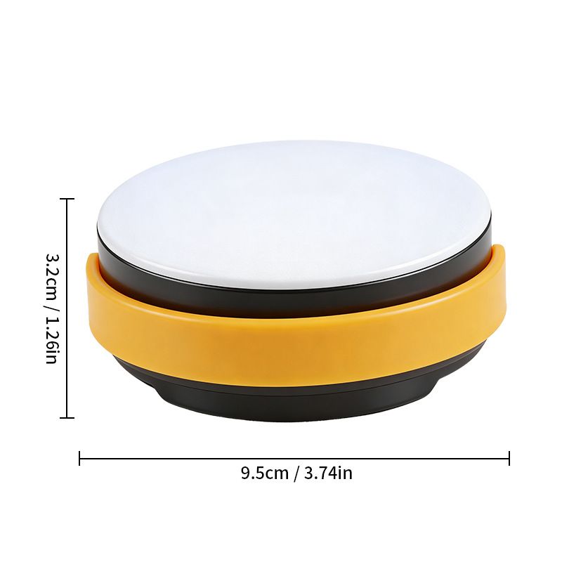 LY20 Black and Yellow Compact Solar Camping Lantern for Home Travel Use, Outdoor LED Tent Lamp and Hanging Light - 4 Lighting Modes and 3 Levels Brightness Adjustment, LED Power Display, Solar & USB-C Dual Charging
