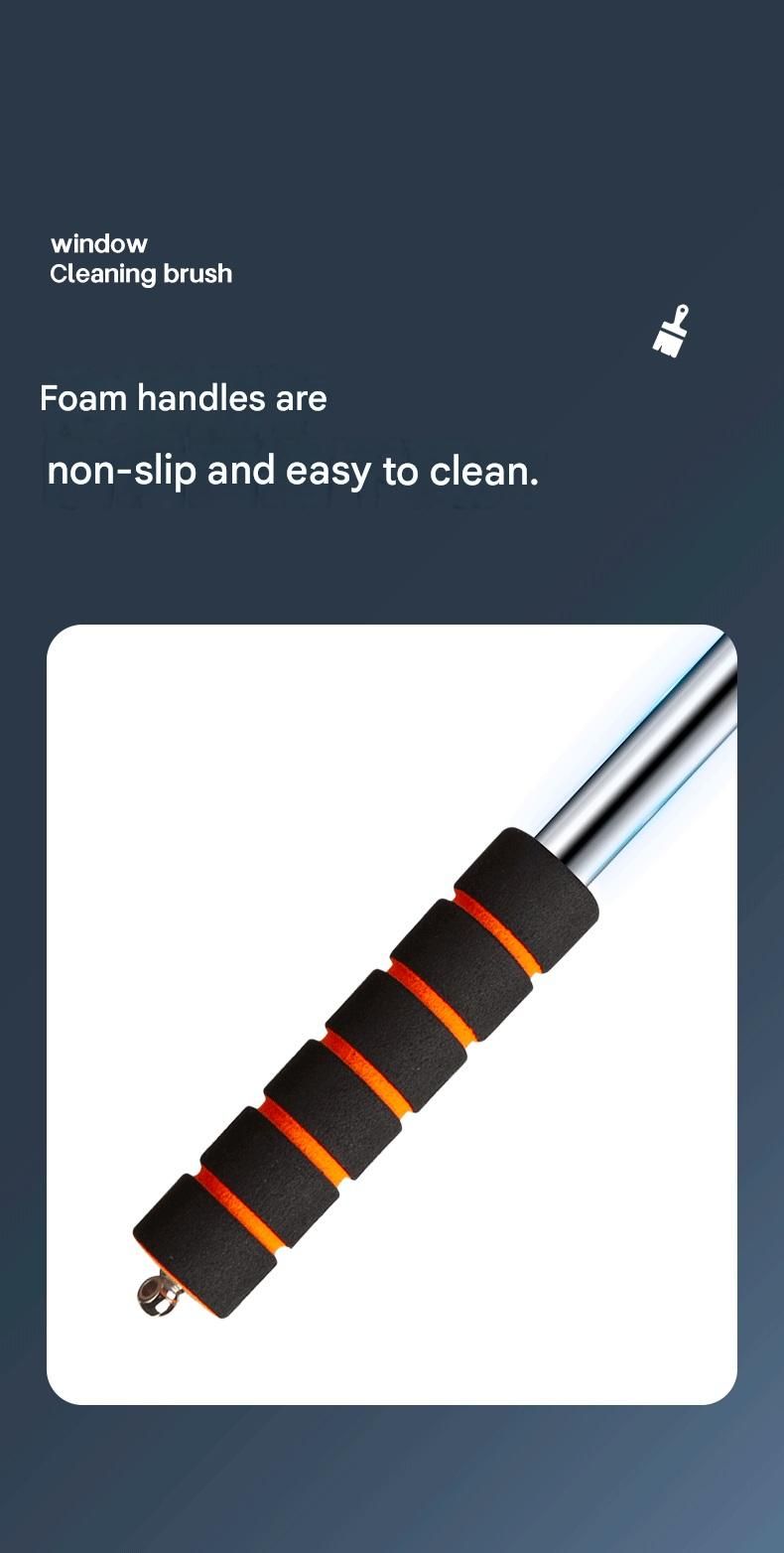 Pink Telescopic Car Windshield Cleaning Brush with 3 Replacement Microfiber- Aluminium Alloy Extendable Handle, 180° Rotatable Microfibre Head, Anti-Fog & Streak-Free Glass Wiper for Car & Home Use, Soft Grip Foam Handle