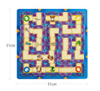 Ghost Maze Board Game Family Strategy Game Interactive Flying Chess Tabletop Puzzle Game with Treasure Hunt Cards Moving Maze Pieces for Home Entertainment Party Activities
