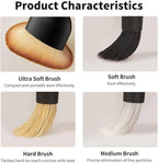 Car Detailing Pointed Bristle Brush - Precision Cleaning Brush for Interior Gaps, Air Vents, Dashboard and Vehicle Care