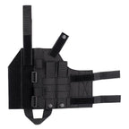 Black Heavy Duty MOLLE Tactical Universal Leg Holster - Lightweight Quick Release Thigh Pouch for Outdoor Games, Airsoft and Hunting, Australia Father Day Gift Choice