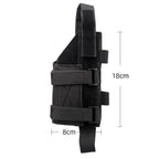 Black Heavy Duty MOLLE Tactical Universal Leg Holster - Lightweight Quick Release Thigh Pouch for Outdoor Games, Airsoft and Hunting, Australia Father Day Gift Choice