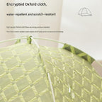 Grey 48x42x40cm Summer Pet Cooling Tent Bed - Semi Enclosed Cat Dog House with Waterproof Oxford Fabric, Breathable Mesh, Fiberglass Frame, Non Slip Base
