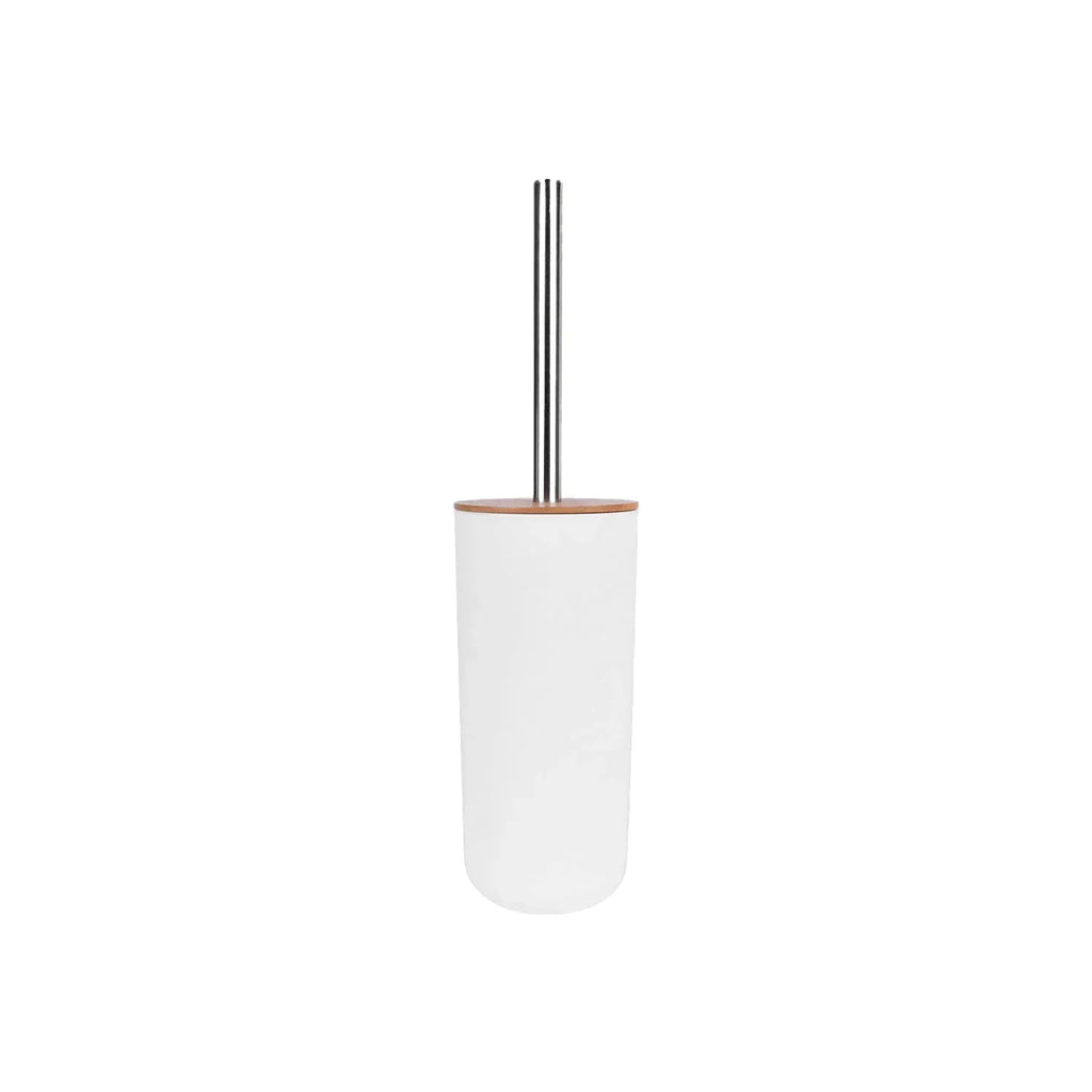 2 Pcs Bamboo-Lid Toilet Brush – Clevinger Collection, BPA-Free