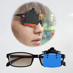 ISSF Flip-Up Eyeshield Sport Shooting Eye Shield Aim Blocker Targeting Sight Cover Blinding - Black-Horizontal 4x3cm