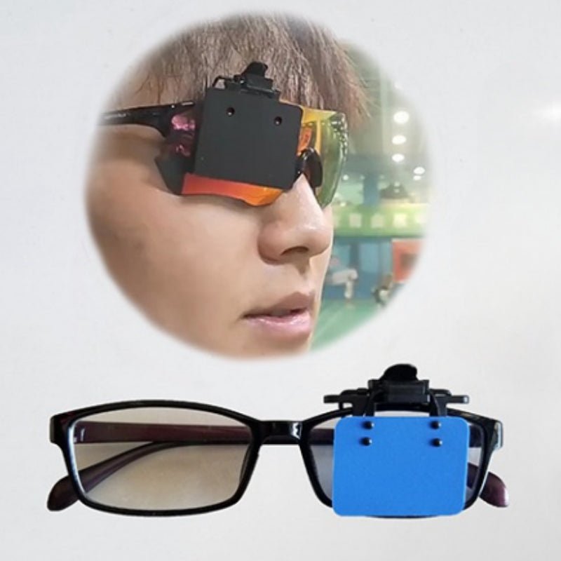 ISSF Flip-Up Eyeshield Sport Shooting Eye Shield Aim Blocker Targeting Sight Cover Blinding - Black-Vertical 3x4cm