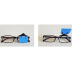 ISSF Flip-Up Eyeshield Sport Shooting Eye Shield Aim Blocker Targeting Sight Cover Blinding - Blue-Vertical 3x4cm