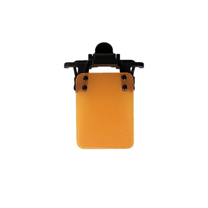 ISSF Flip-Up Eyeshield Sport Shooting Eye Shield Aim Blocker Targeting Sight Cover Blinding - Yellow-Horizontal 4x3cm