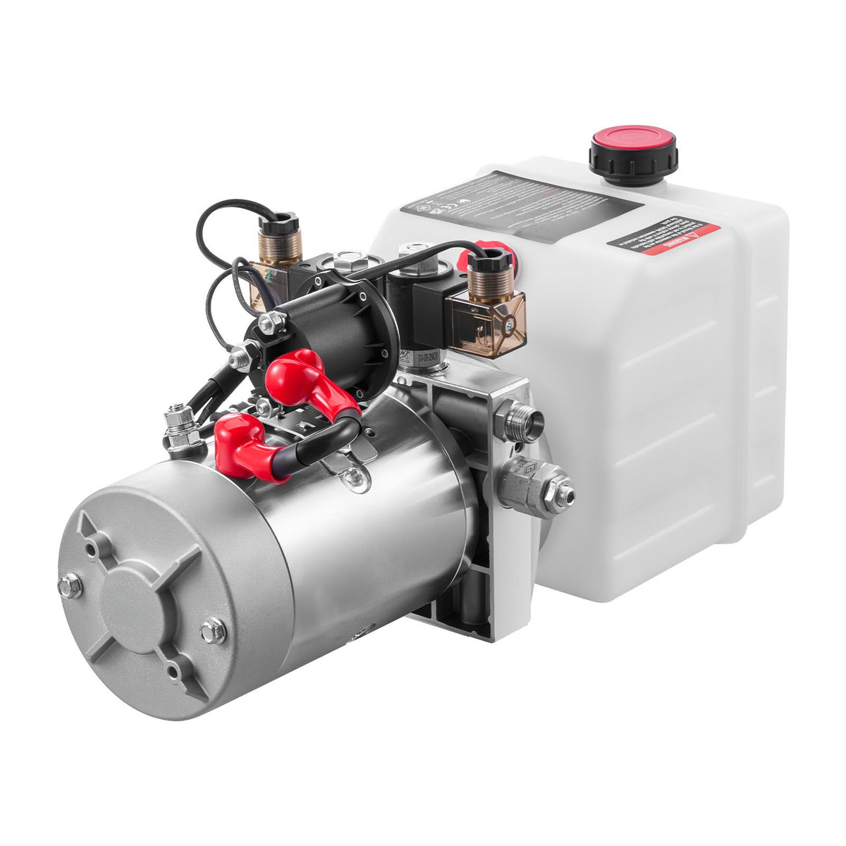 3 L Hydraulic Power Unit, Double Acting Dump Trailer Pump, 22 MPa Max Relief Pressure & 3.4 L/min Flow Rate, DC 12V Hydraulic Pump with Metal Reservoir for Dump Trailer Car Lifting