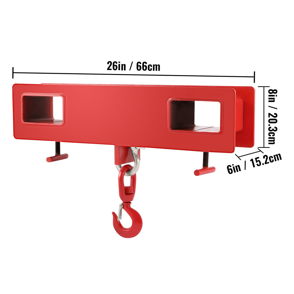 Forklift Lifting Hook 6000 LBS Capacity Forklift Lifting Hoist Swivel Hook Mobile Crane Forklift Attachments