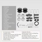 Air Bag Suspension Kit, Air Springs Suspension Bag Kit Compatible with 2019-2023 Chevrolet Silverado 1500 and GMC Sierra 1500 4WD RWD, 5000 lbs Loading, 5 to 100 PSI