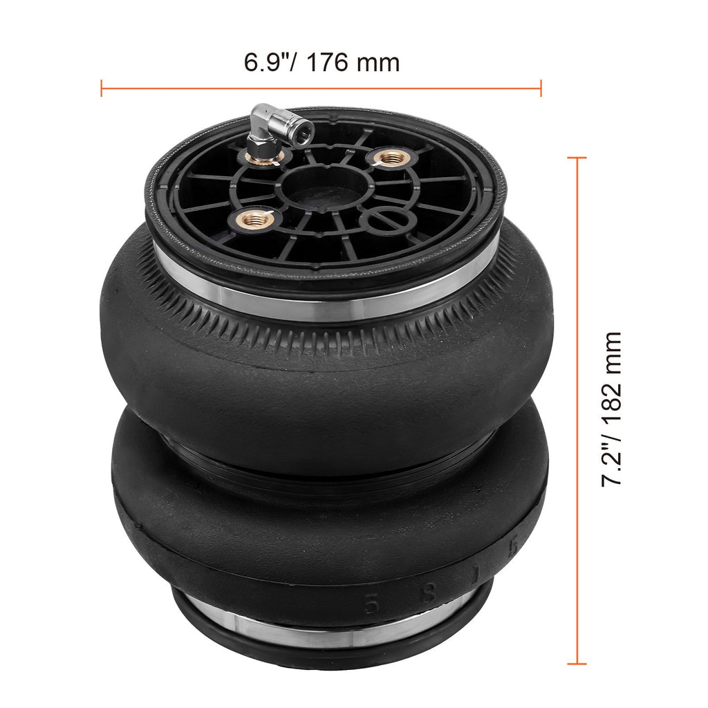 Air Bag Suspension Kit, Air Springs Suspension Bag Kit Compatible with 2011-2019 Chevrolet Silverado 2500/3500HD and GMC Sierra 2500/3500HD 4WD RWD, 5000 lbs Loading, 5 to 100 PSI