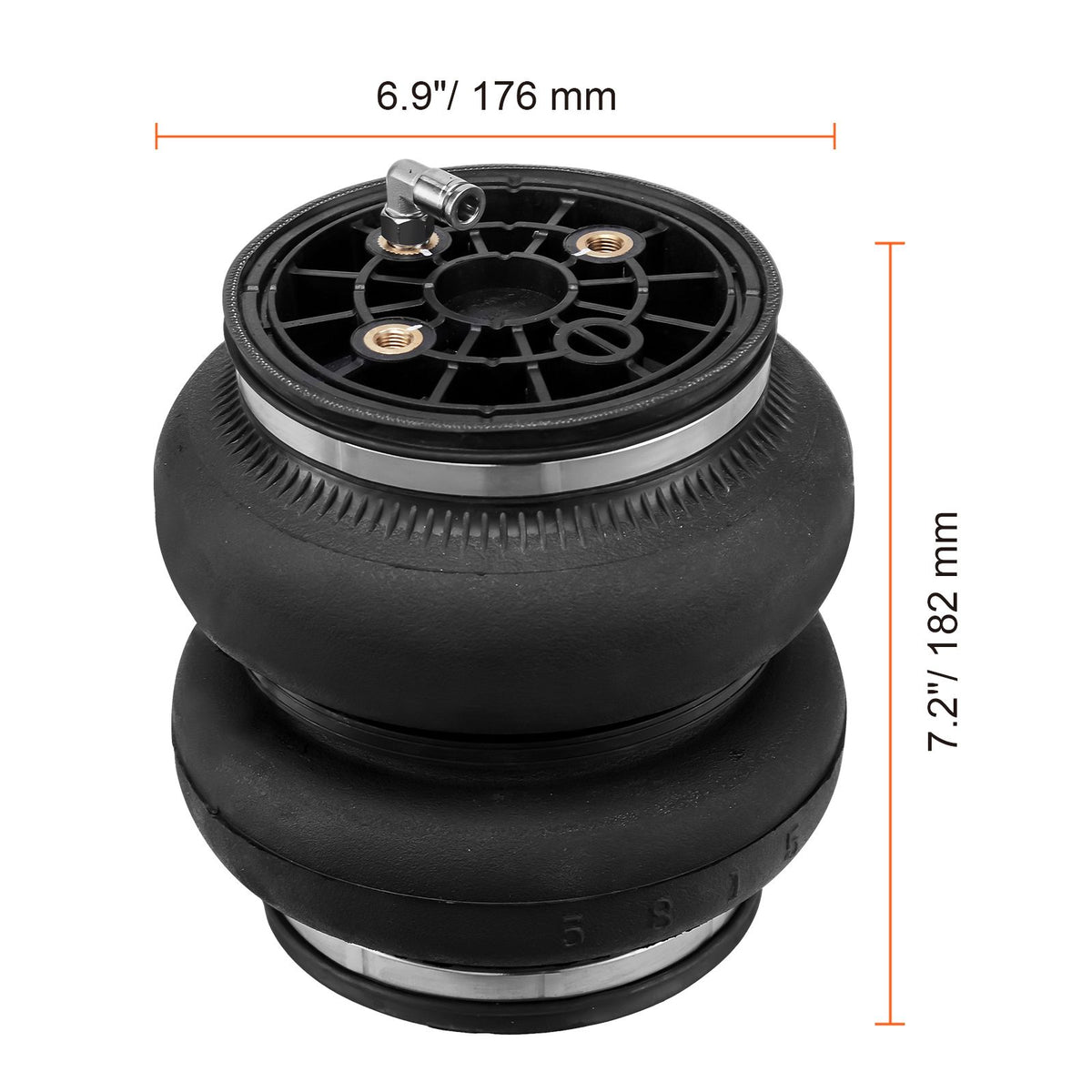 Air Bag Suspension Kit, Air Springs Suspension Bag Kit Compatible with 2011-2019 Chevrolet Silverado 2500/3500HD and GMC Sierra 2500/3500HD 4WD RWD, 5000 lbs Loading, 5 to 100 PSI