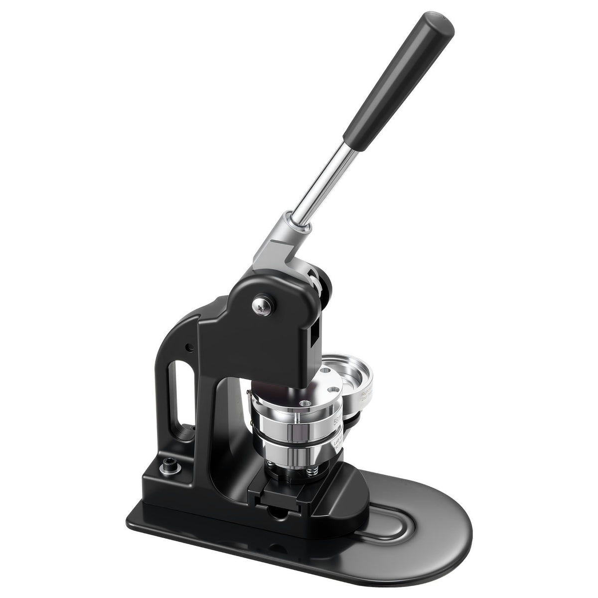 Button Maker Machine, 58 mm, Pin Maker Machine with 500pcs Button Parts, Circle Cutter, Hex Wrenches and Magic Book, Ergonomic Handle, for DIY Badges, Personalized Pins and Key Chains, Black