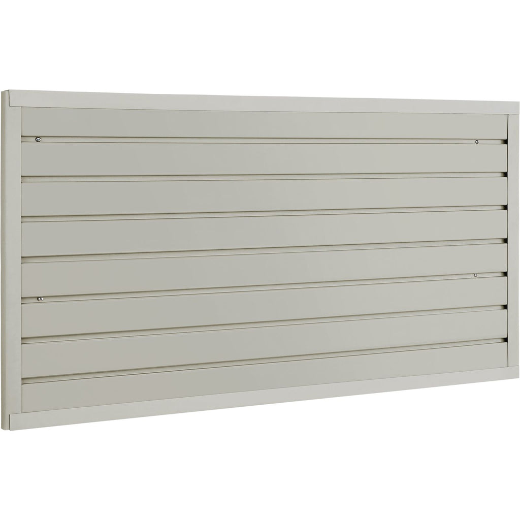 Slatwall Panels, 121.9 x 30.48 cm Gray Garage Wall Panels (Set of 2 Panels), Heavy Duty Garage Wall Organizer Panels Display Perfect for Retail Store, Garage Wall, and Craft Storage Organization