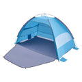 Beach Tent Sun Shelter for 4 Person, UPF 50+ Protection, Portable Sun Shade Canopy with Carrying Bag & Sand Pockets, Lightweight and Easy Setup Beach Umbrella for Camping Fishing Outdoor Picnic