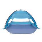 Beach Tent Sun Shelter for 6 Person, UPF 50+ Protection, Portable Sun Shade Canopy with Carrying Bag & Sand Pockets, Lightweight and Easy Setup Beach Umbrella for Camping Fishing Outdoor Picnic