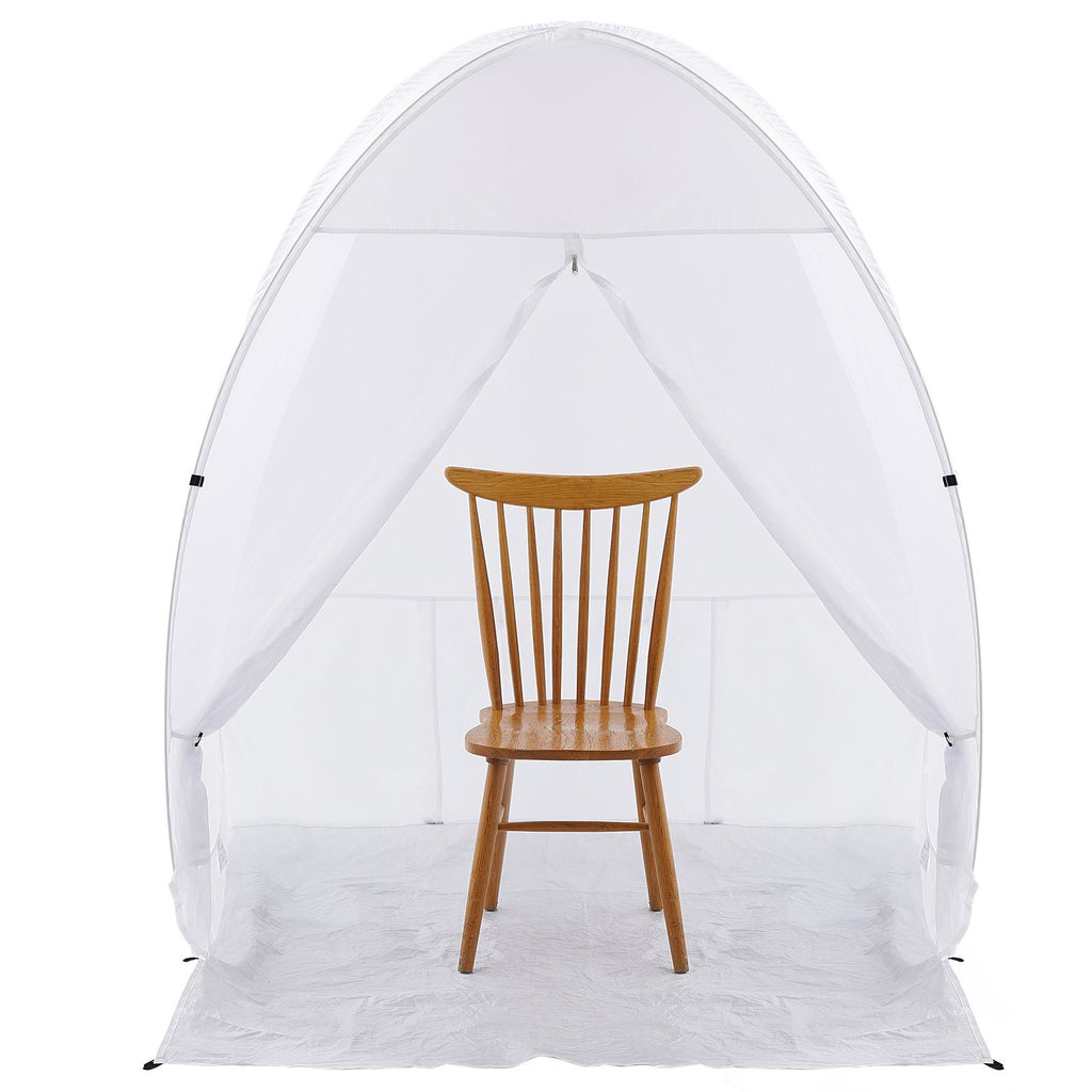 Spray Paint Shelter, 60 x 60 x 70 in Pop-Up Portable Spray Paint Tent with Built-In Floor, Exhaust Window and Storage Bag, Foldable Paint Booth for Furniture, DIY Hobby Tool Painting Station