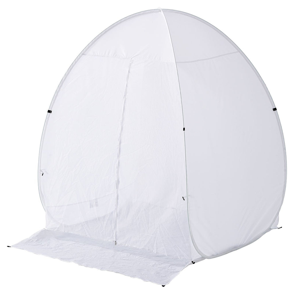 Spray Paint Shelter, 60 x 60 x 70 in Pop-Up Portable Spray Paint Tent with Built-In Floor, Exhaust Window and Storage Bag, Foldable Paint Booth for Furniture, DIY Hobby Tool Painting Station