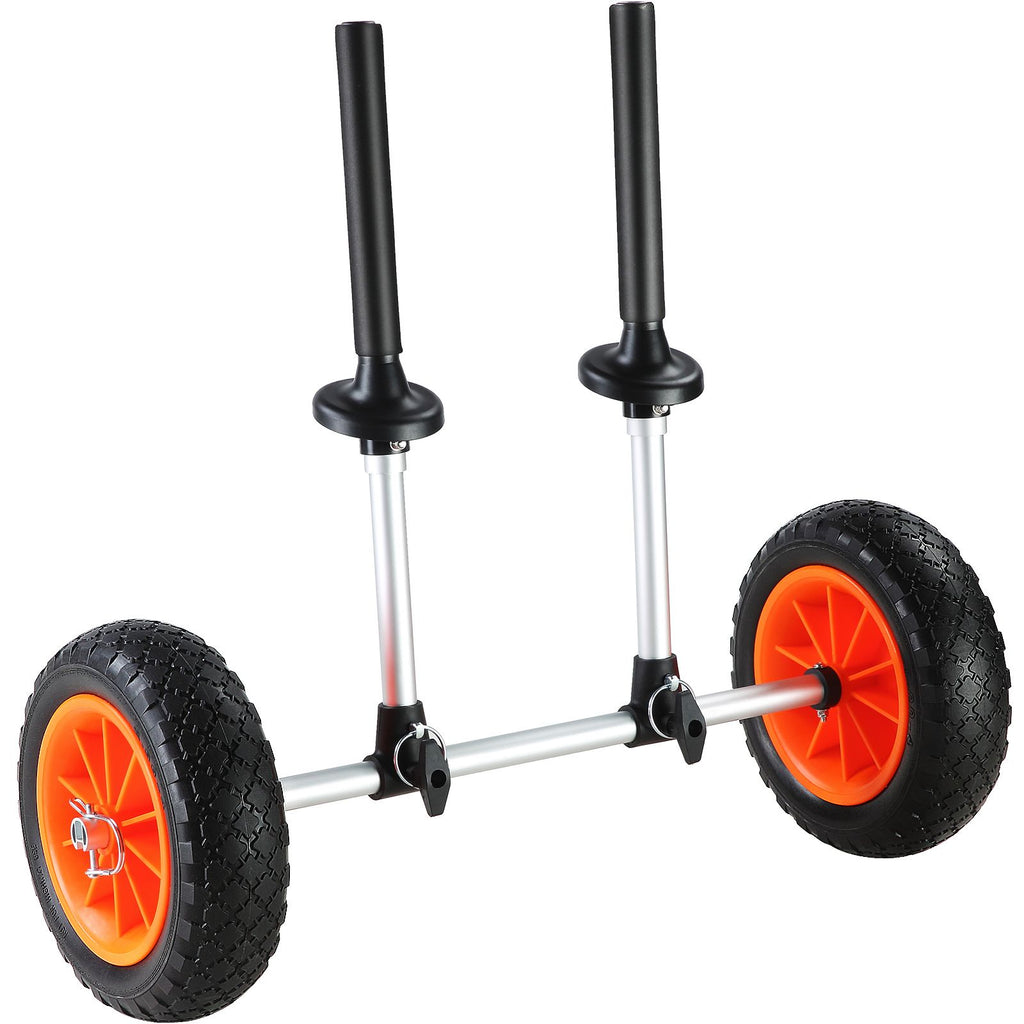 Adjustable Kayak Cart Canoe Boat Carrier 280lbs Load with 10'' Solid Tires