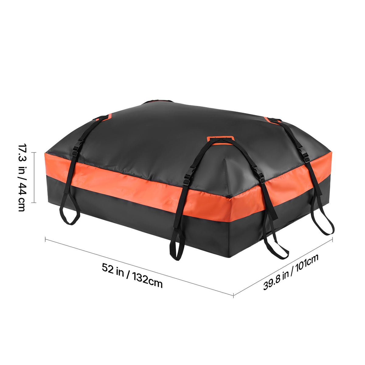 Car Rooftop Cargo Carrier Bag 21 Cubic Feet Roof Cargo Carrier 840D PVC