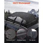 Car Rooftop Cargo Carrier Bag, 21 Cubic Feet Cargo Carrier for Car Roof, 100% Waterproof 900D Oxford Cloth Roof Luggage Bag for All Vehicle with/without Rack- with Lock, Non-Slip Mat, Door Hooks