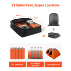 Car Rooftop Cargo Carrier Bag, 21 Cubic Feet Cargo Carrier for Car Roof, 100% Waterproof 900D Oxford Cloth Roof Luggage Bag for All Vehicle with/without Rack- with Lock, Non-Slip Mat, Door Hooks