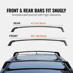 Roof Rack Cross Bars, Compatible with Toyota RAV4 2020-2023, 160lbs Load Capacity, Aluminum Anti-Rust Crossbars with Locks, Rooftop Cargo Bag Luggage Carrier (Not Fit for Adventure/TRD Off-Road)