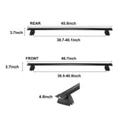 Roof Rack Crossbar for JEEP GRAND CHEROKEE 2011-2021 Aluminum with Lock