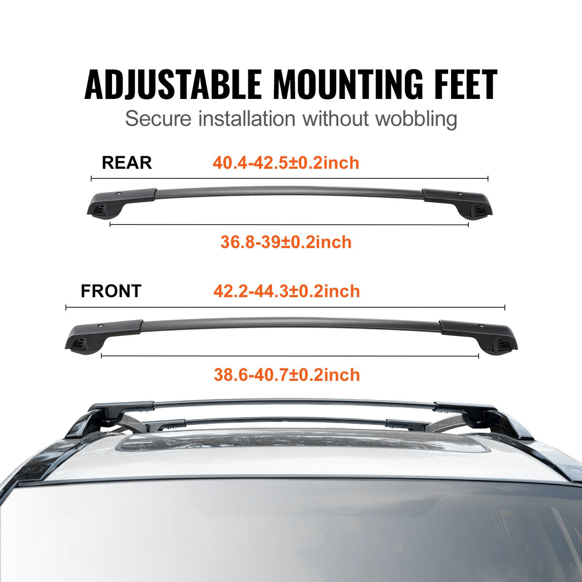 Roof Rack Crossbar for Subaru Forester 2014-2022 Crossbars Aluminum 2 PCS
