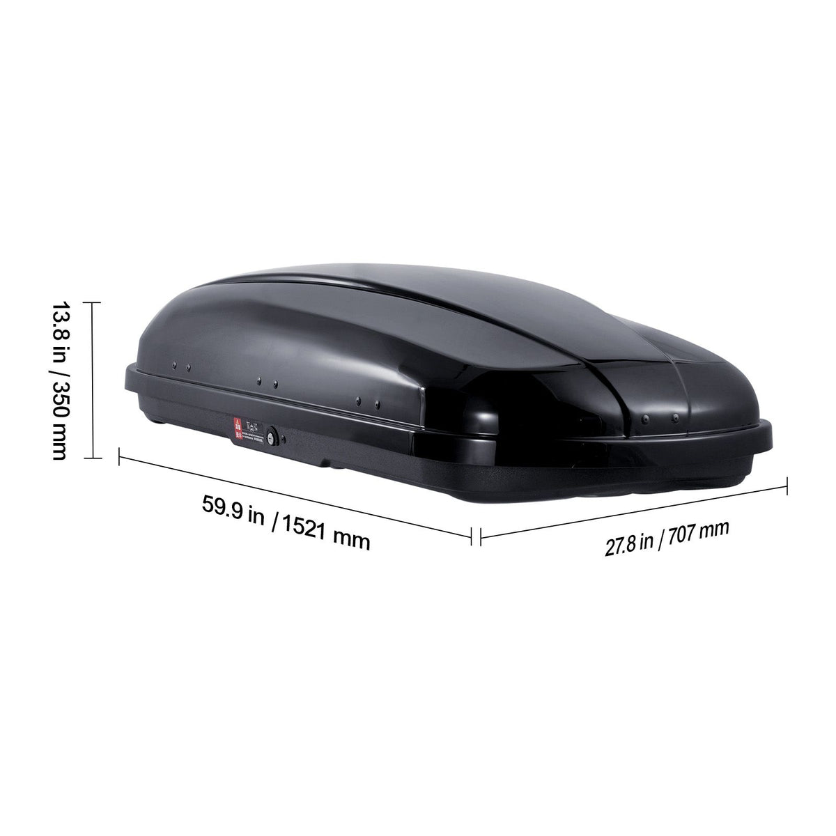 Rooftop Cargo Carrier 220 L Luggage Storage Box ABS for SUVs Cars