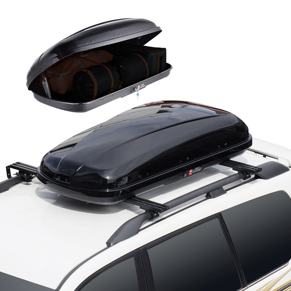 Rooftop Cargo Carrier 220 L Luggage Storage Box ABS for SUVs Cars