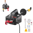 2-in-1 Electric Hoist Winch, 500 kg Capacity, 1500W Portable Power Winch Crane, 7.6 m Lifting Height, 5 m/min with Manual and Wireless Remote Control for Factory, Warehouss, Garage