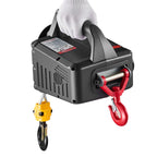 2-in-1 Electric Hoist Winch, 500 kg Capacity, 1500W Portable Power Winch Crane, 7.6 m Lifting Height, 5 m/min with Manual and Wired Remote Control for Factory, Warehouss, Garage