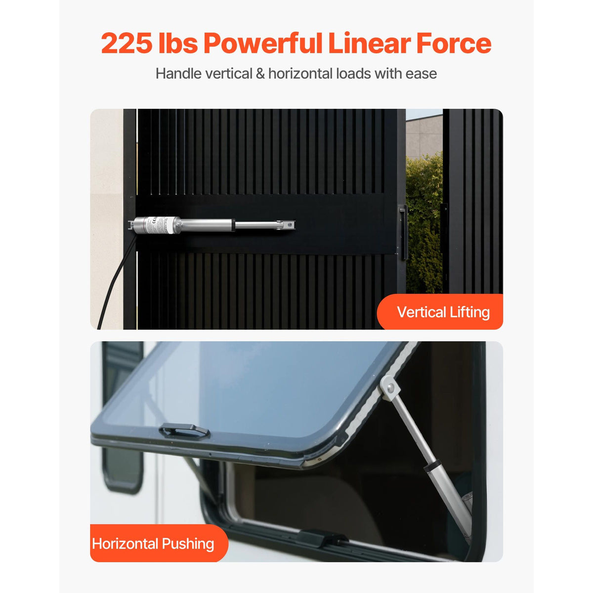12V Linear Actuator, 101.6mm Stroke 15mm/s High-Speed 1000N Linear Motion Actuator - with IP54 Protection & Mounting Bracket for Lift Desk, Recliner Chairs, Window Door Opener