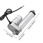 12V Linear Actuator, 101.6mm Stroke 15mm/s High-Speed 1000N Linear Motion Actuator - with IP54 Protection & Mounting Bracket for Lift Desk, Recliner Chairs, Window Door Opener