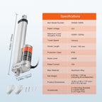 Linear Actuator 12V 6Inch 0.55"/s High Speed 220lbs/1000N IP54 Protection