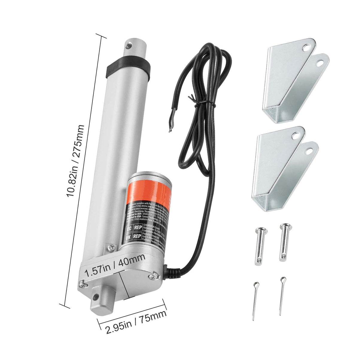 Linear Actuator 12V 6Inch 0.55"/s High Speed 220lbs/1000N IP54 Protection