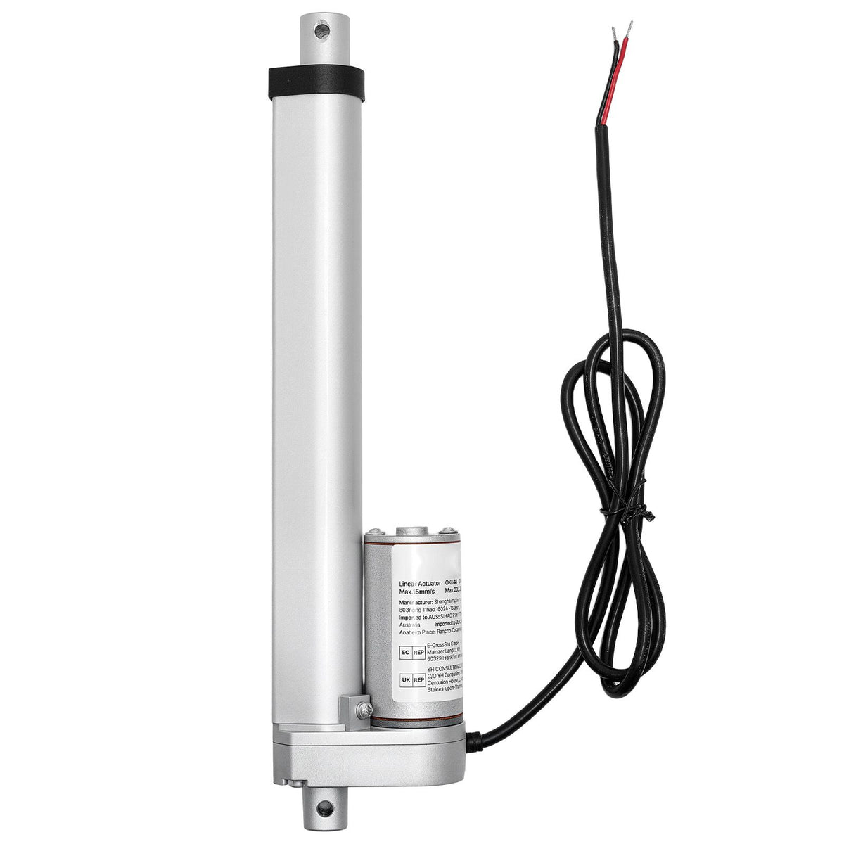 12V Linear Actuator, 203.2mm Stroke 15mm/s High-Speed 1000N Linear Motion Actuator - with IP54 Protection & Mounting Bracket for Lift Desk, Recliner Chairs, Window Door Opener