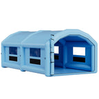 Inflatable Paint Booth, 10 x 6 x 4 m, Inflatable Spray Booth with 950W and 1100W Blowers and Air Filter System, Round Roof, for Painting Car, Truck, Furniture, and Automotive Sheet Metal